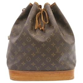 Louis Vuitton-LOUIS VUITTON Monogram Noe Shoulder Bag M42224 LV Auth 25284-Brown