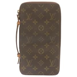 Louis Vuitton-LOUIS VUITTON Monogram Organizer De Voyage Travel Case M60119 LV Auth 25251-Brown