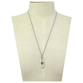 COLLANA DINH VAN CIONDOLO LINK 60 COLLANA IN ORO GIALLO E PERLA CULTURA CM D'oro