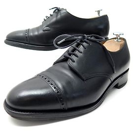 SCARPE JOHN LOBB RUSSEL DERBY 7.5E 41.5 Scarpe in pelle nera Nero