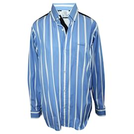 Vêtements Camicia a righe con lati foderati Blu