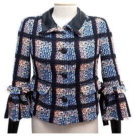 NEUF VESTE CHANEL P34951 S 36 EN TWEED MULTICOLORE BOUTONS CC NEW JACKET Multicolore