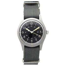 Autre Marque-HAMILTON WATCH BG-W-113 US ARMY 33 MM MILITARY MECHANICAL STEEL BRUSH WATCH-Silvery