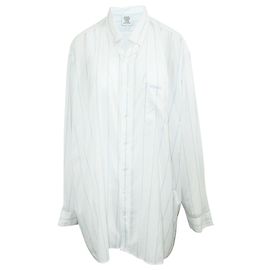 Vêtements Camicia a righe bianca oversize Blu