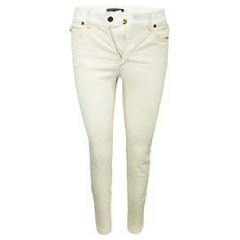 Louis Vuitton Vaqueros beige con monograma en relieve Carne