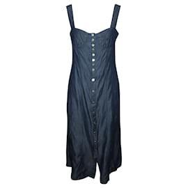 Tibi-Denim Dress with Buttons-Other