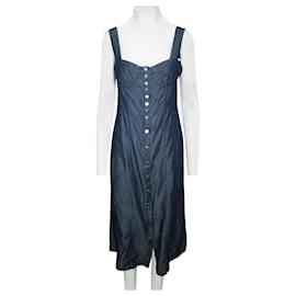 Tibi-Denim Dress with Buttons-Other