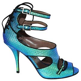 Tabitha Simmons Holographische Absätze Blau