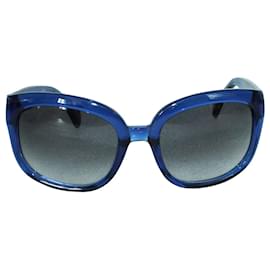 Alexander Mcqueen Blue Oversized Sunglasses Blue