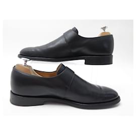 Church's-CHURCH'S ABINGTON SHOES 8F 42 SHOES BLACK LEATHER LOAFERS-Black
