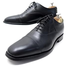 Church's-CHURCH'S DUBAI OXFORD SHOES 8g 42 RICHELIEU IN BLACK LEATHER STRAIGHT END-Black