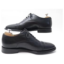 Church's-CHURCH'S DUBAI OXFORD SHOES 8g 42 RICHELIEU IN BLACK LEATHER STRAIGHT END-Black