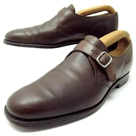 Church's-CHURCH'S BECKET SHOES 8F 42 BROWN LEATHER LOAFERS BUCKLE SHOES-Brown