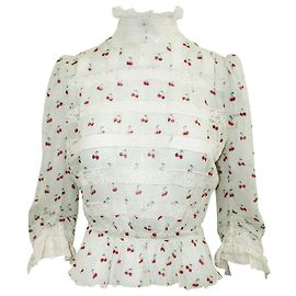 Marc by Marc Jacobs Camisa blanca con estampado de cerezas Blanco