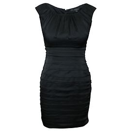 Coast Schwarzes mehrlagiges Kleid Schwarz