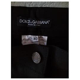 Dolce & Gabbana-PANTALÓN LANA STRETCH DOLCE & GABBANA-Negro