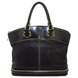 Louis Vuitton-Louis Vuitton Black Suhali Lockit PM-Black