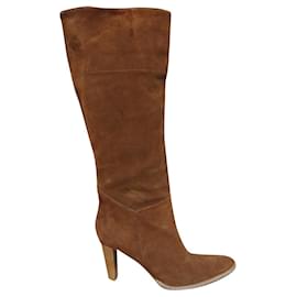 Autre Marque Bottes André en daim marron 37 Marron