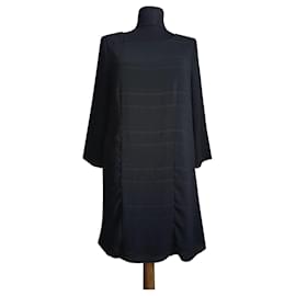 SéZane Black Polyester Dress Size 38 Black