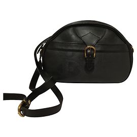Dior Black Canvas Shoulder Bag Black