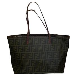Fendi Spalmati Zucca Handbag Brown Monogram Brown