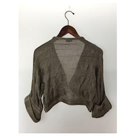 Fendi-[Used] FENDI Thin Grey Cardigan-Grey