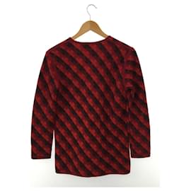 Fendi-[Used] FENDI Red Total Pattern Cardigan-Black,Red