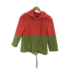 Fendi-[Used] FENDI Quilted Hooded Jacket-Red