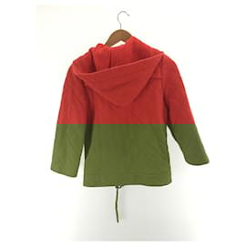 Fendi-[Used] FENDI Quilted Hooded Jacket-Red