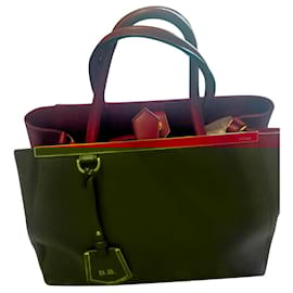Fendi-Handbags-Dark red