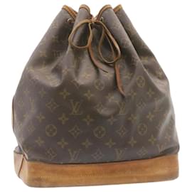 Louis Vuitton-LOUIS VUITTON Monogram Noe Shoulder Bag M42224 LV Auth 25385-Brown