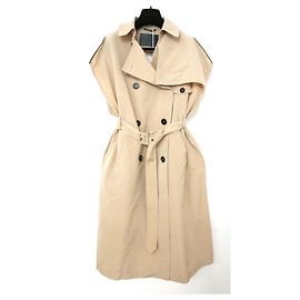 Givenchy Cap Sleeve Trench Coat Mac Beige