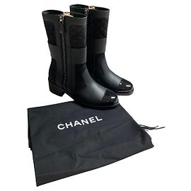Botines chanel Negro