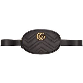 Gucci GG Marmont Matelassé Belt Bag Black