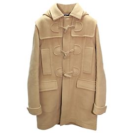 Valentino Duffle Coat with Toggle Closure in Beige Wool Beige