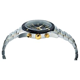 Versace-V-Chrono Bracelet Watch-Black