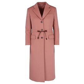 Salvatore Ferragamo Abrigo de mezcla de lana Rosa