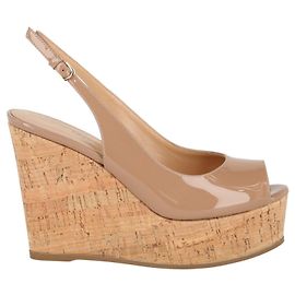 Sergio Rossi Pantelleria Suede Wedge Sandals Brown