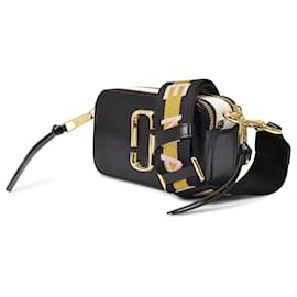 Marc Jacobs-Snapshot in New Black Multi calf leather-Black