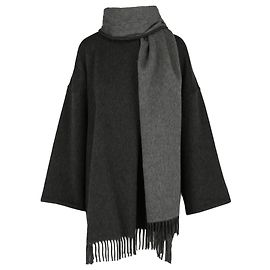 Salvatore Ferragamo Capa poncho de cachemira Gris