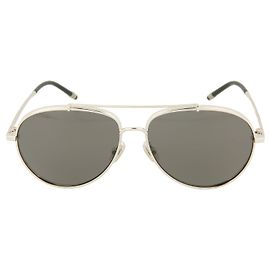 Boucheron Aviator-Style Sunglasses Silvery Metallic