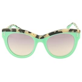 Stella Mc Cartney-Óculos de sol de acetato de olho de gato-Azul