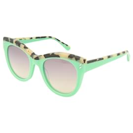 Stella Mc Cartney-Cat-Eye Acetate Sunglasses-Blue