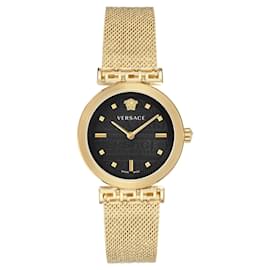 Versace-Meander Bracelet Watch-Golden,Metallic