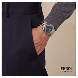 Fendi-Run Away Watch-Plata,Metálico