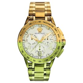Versace-Sport Tech Chronograph Watch-Golden,Metallic