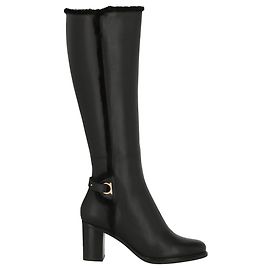 Salvatore Ferragamo Botas hasta la rodilla de piel Fred Negro