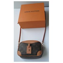 Louis Vuitton-LOUIS VUITTON Mini Deauville novo com caixa e bolsa-Marrom