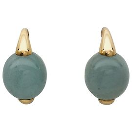 Pendientes Pomellato, "Luna" en oro rosa y aguamarina. Otro