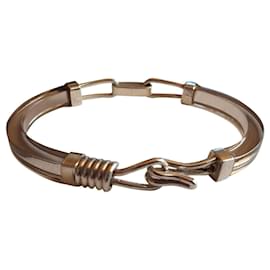 Gucci-Vintage Gucci bracelet 925 and plexi-Silvery,Other
